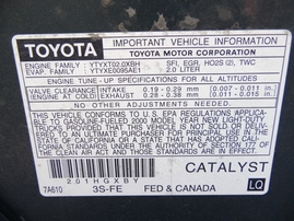 2000 TOYOTA RAV4 GREEN 2.0L AT 2WD Z17648
